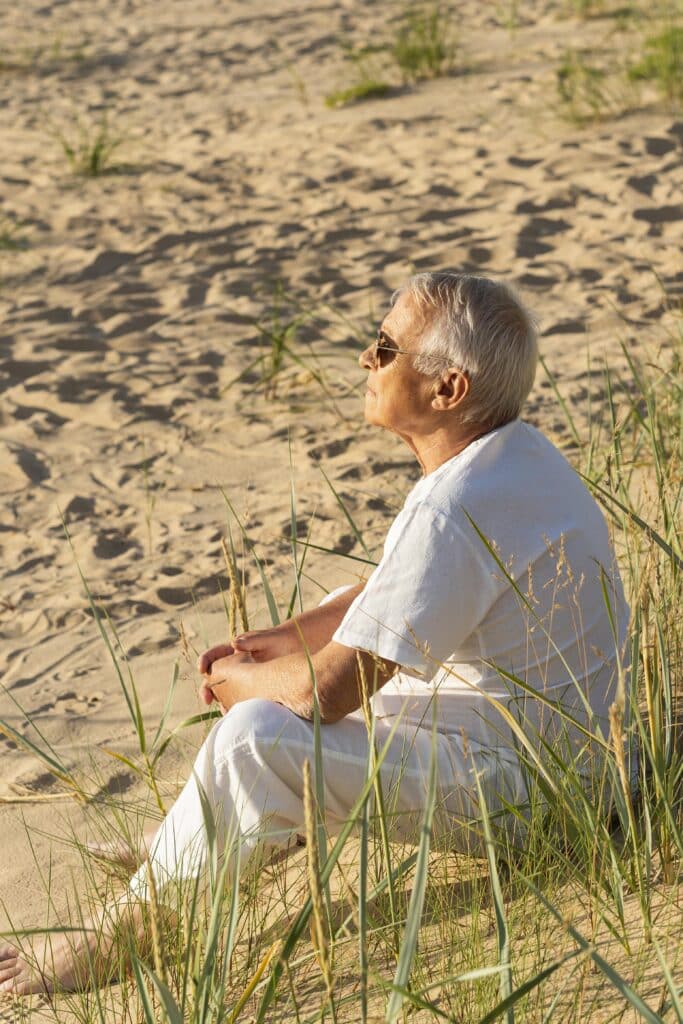 image of a man representing peace